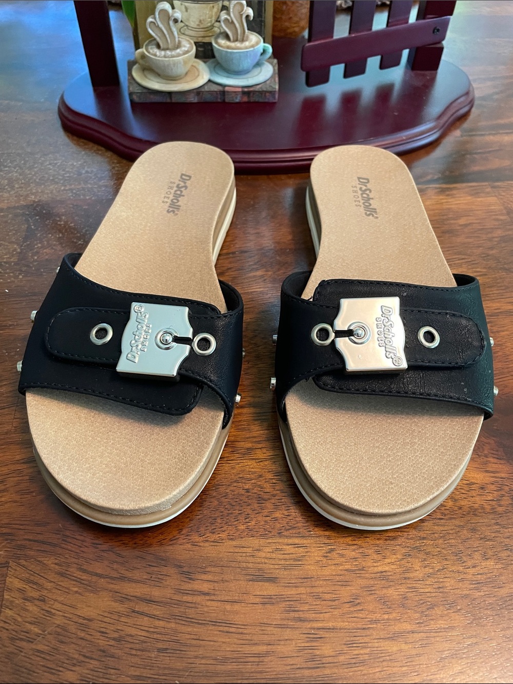 DR SCHOLLS Nice Iconic Originalist Slide Sandals Women’s 6 Black
